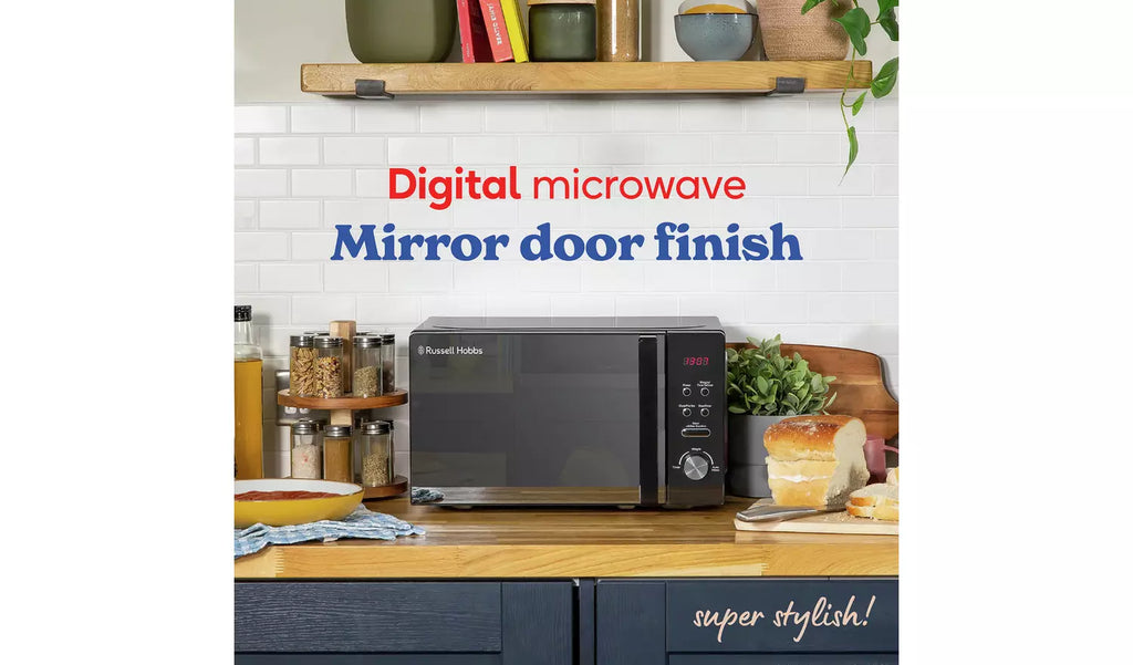 Russell Hobbs 800W Standard Microwave RHM2076B - Black