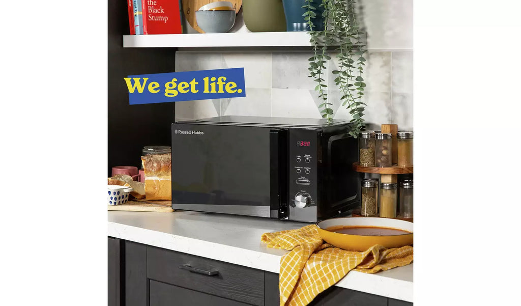 Russell Hobbs 800W Standard Microwave RHM2076B - Black