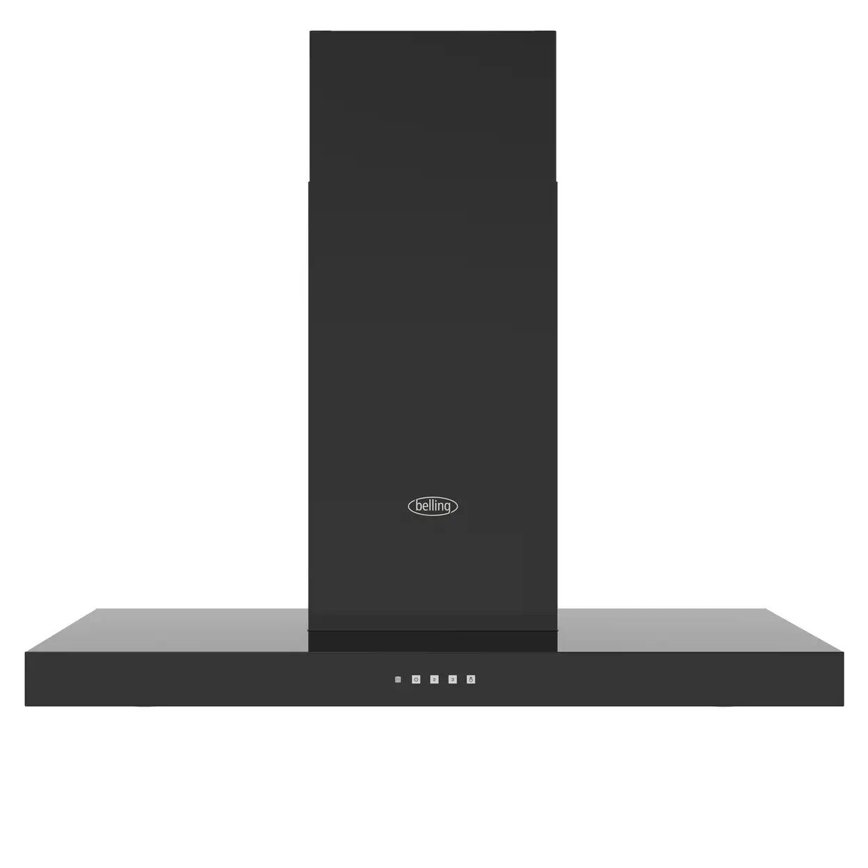 Belling COOKCENTRE CHIM 100T BLK 100cm Chimney Cooker Hood, Ducted & Recirculation