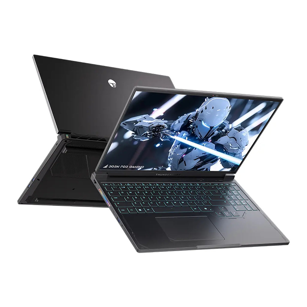 Thunderobot Radiant S16 5060 Gaming Laptop， 16" QHD+ 240Hz 2K Display， Core i7-13650HX， NVIDIA GeForce RTX 5060， 16GB DDR5 RAM， 1TB SSD， RGB Backlit Keyboard， Wi-Fi 6，Black