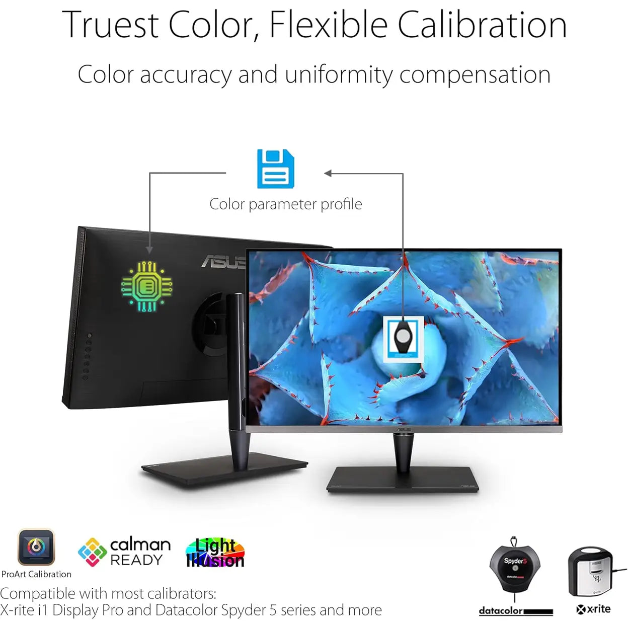 ASUS ProArt Display PA32UCG-K 4K HDR IPS mini LED professional monitor – 32", 1600 nits, 120 Hz, Dolby Vision, HDR10, Delta E < 1, DCI-P3, hardware calibration, Thunderbolt 3, Calman ready, HDMI 2.1