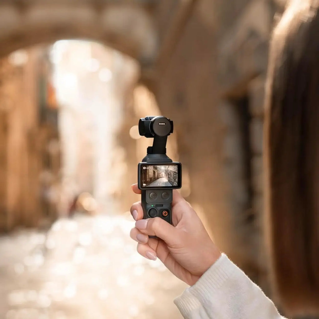 DJI Osmo Pocket 4 Standard Combo, Pocket Gimbal Vlog Camera, 1"CMOS & 4K/240fps, 3-Axis Stabilisation, 2× Lossless Zoom, 107 GB Built-In Storage, 2"Rotatable Screen, Video Camera for Photography