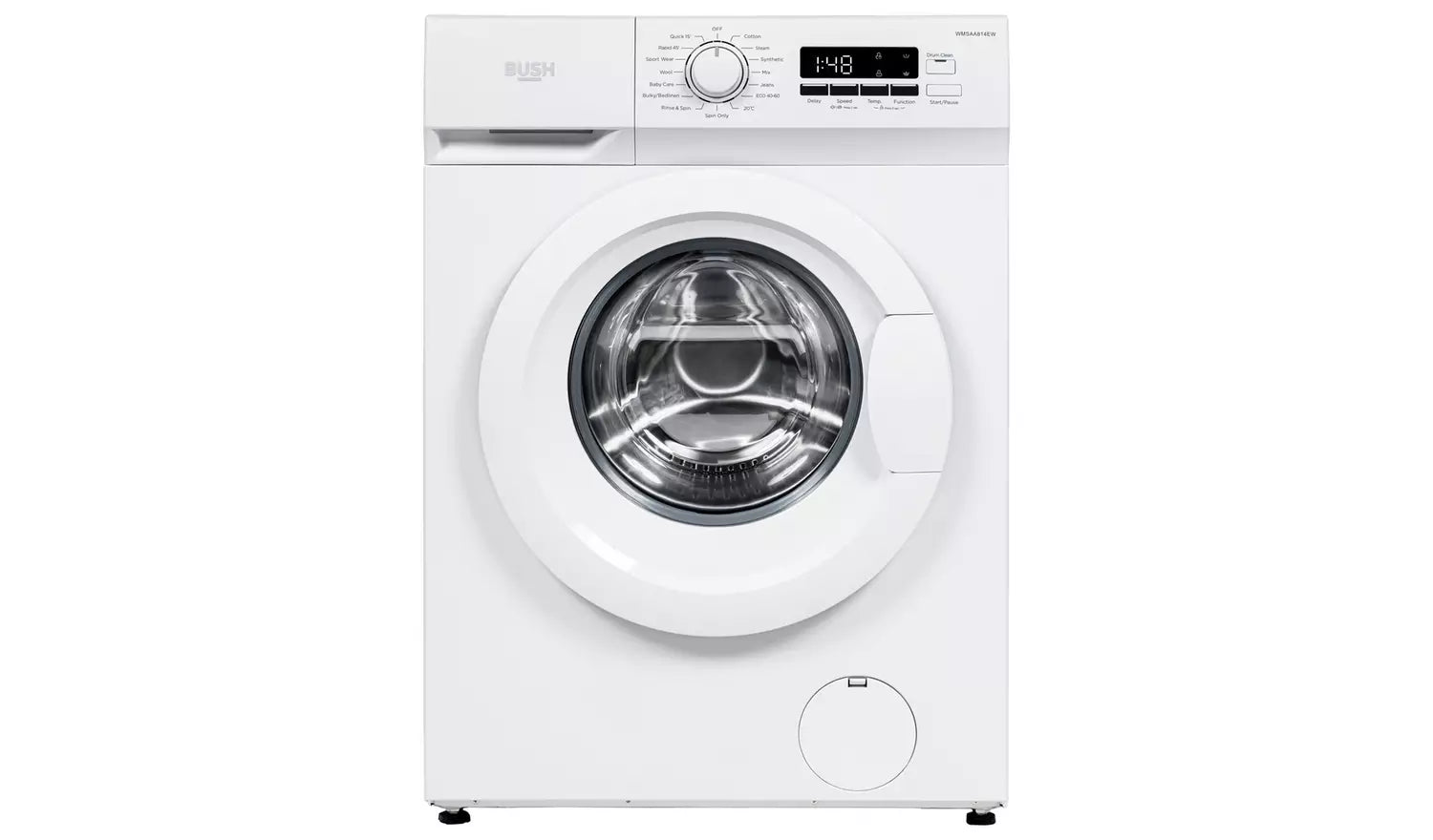 Bush WMSAA814EW 8KG 1400 Spin Washing Machine - White