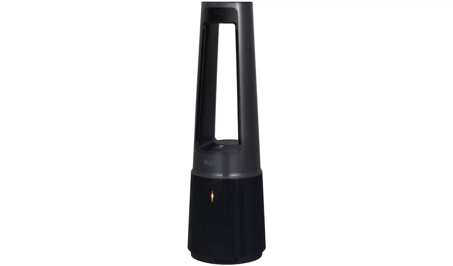 Bush Black Bladeless Cool, Purify & Heat Tower Fan