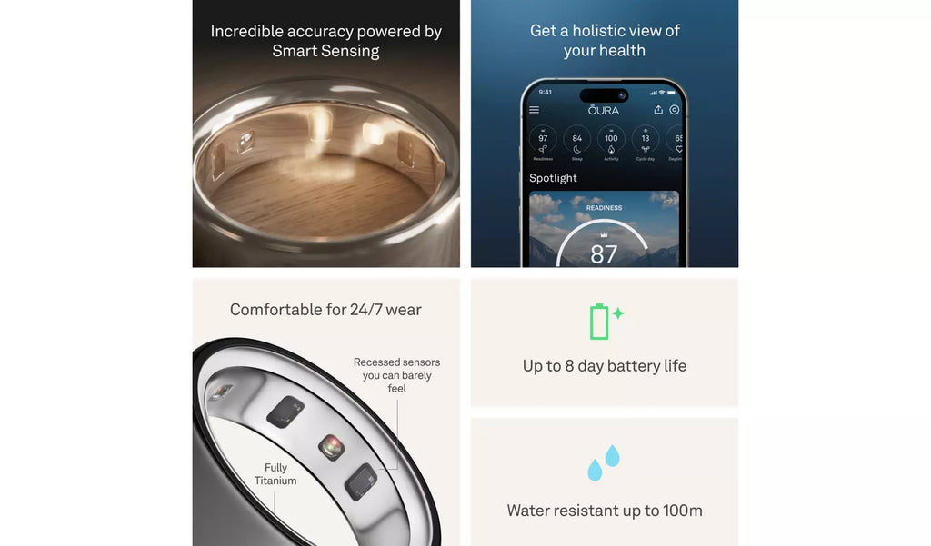 Oura Ring 4 Bluetooth Smart Ring Silver