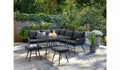 Habitat Malta 6 Seater Garden Corner Sofa Set- Black